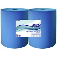 Rola hartie industriala, 3 straturi, albastru, 500 foi, megastrong